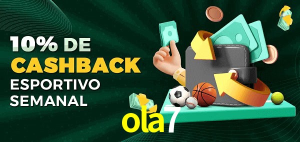 10% de bônus de cashback na ola7